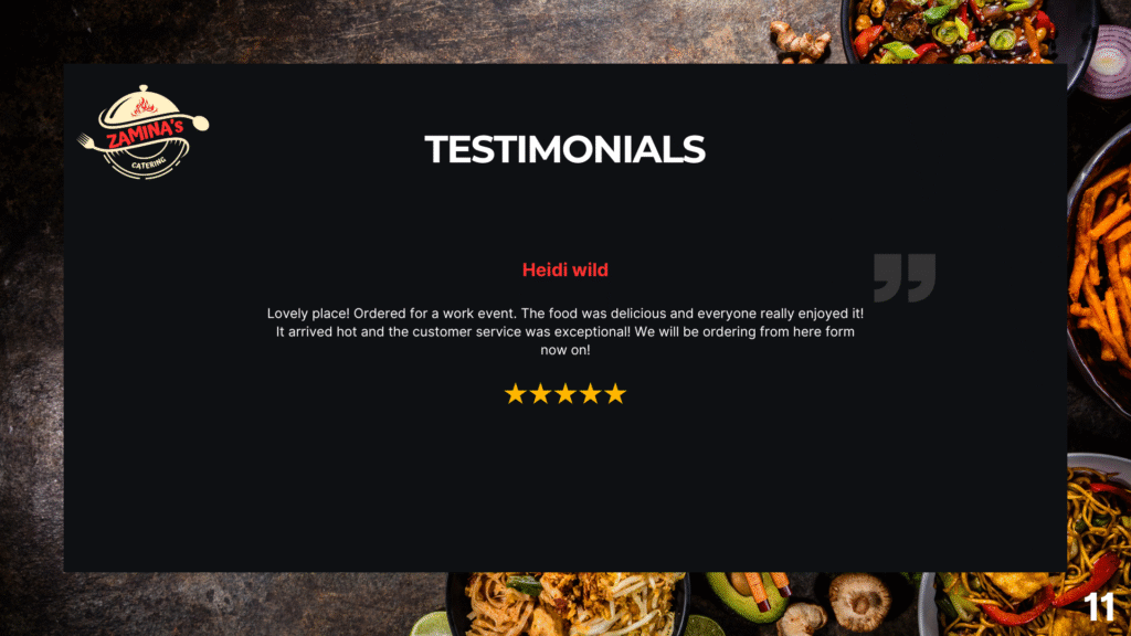 Halal Catering Oldham Cart layout – Zaminas Catering